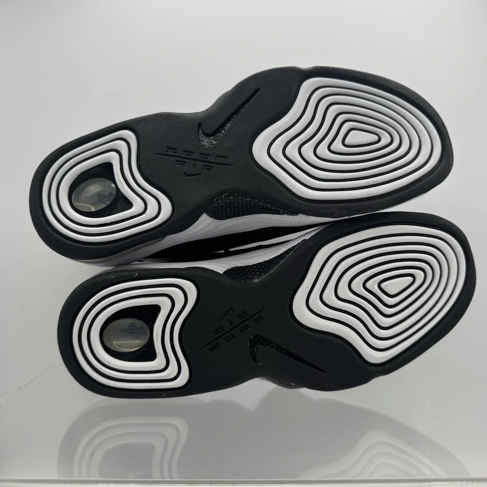 Brand New Nike Air Penny 2 Light Bone White Black  DZ2549-001 Men's Size 9.5